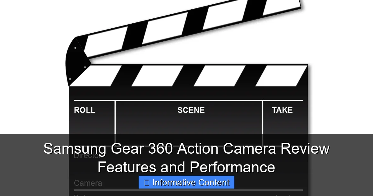 Samsung Gear 360 Action Camera Review Features and Performance