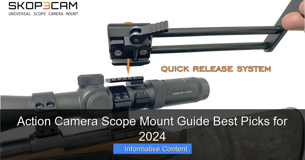 Action Camera Scope Mount Guide Best Picks for 2024