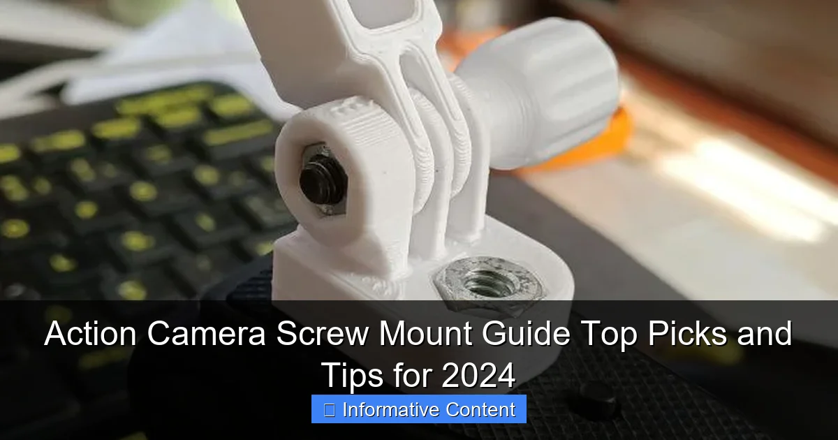 Action Camera Screw Mount Guide Top Picks and Tips for 2024