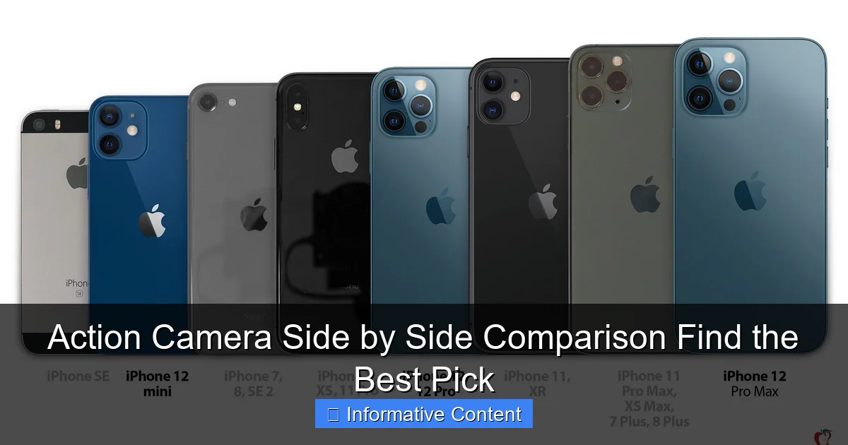 Action Camera Side by Side Comparison Find the Best Pick