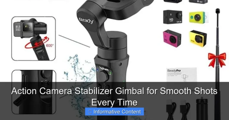 Action Camera Stabilizer Gimbal for Smooth Shots Every Time