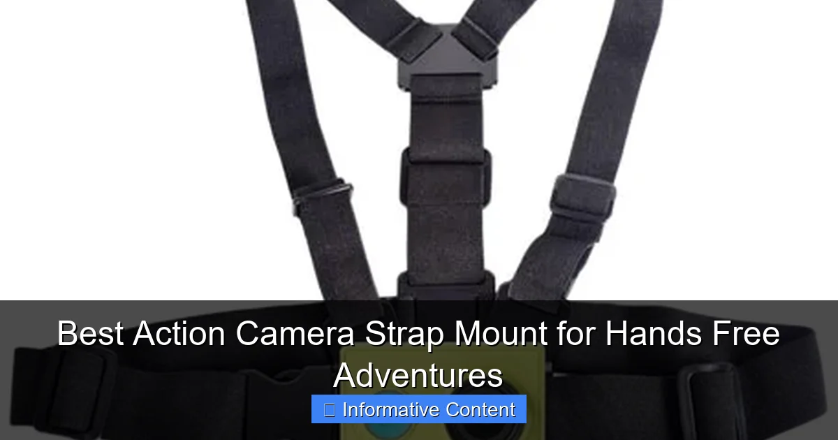 Best Action Camera Strap Mount for Hands Free Adventures