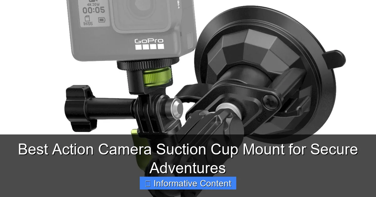 Best Action Camera Suction Cup Mount for Secure Adventures