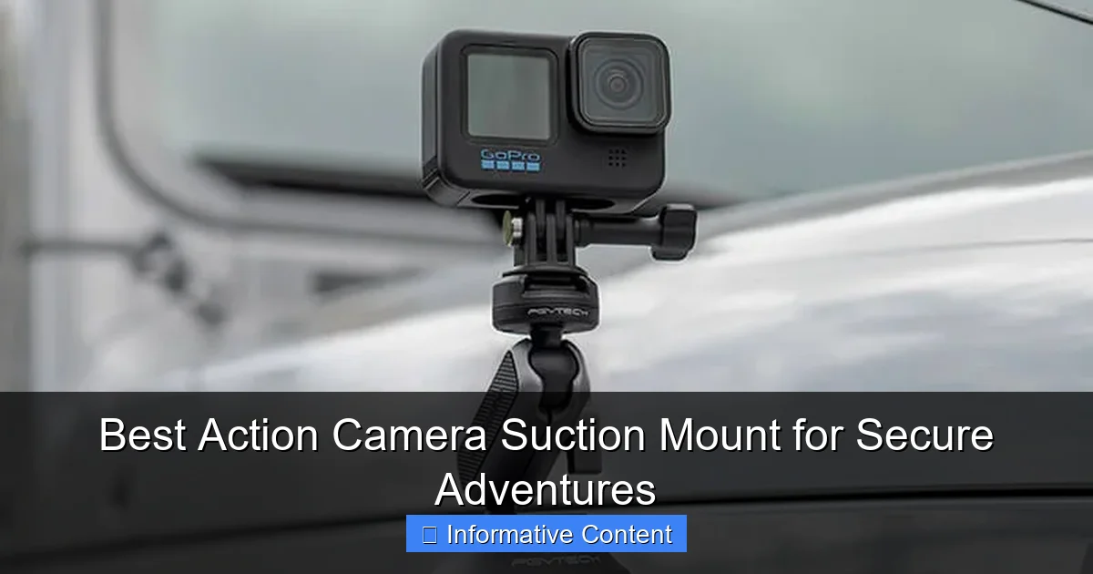Best Action Camera Suction Mount for Secure Adventures