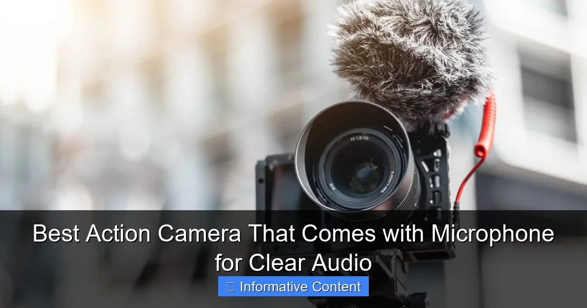 Best Action Camera That Comes with Microphone for Clear Audio