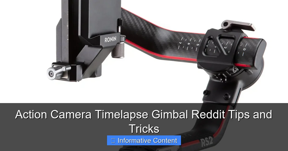 Action Camera Timelapse Gimbal Reddit Tips and Tricks