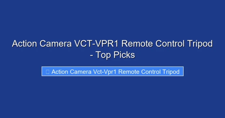 Action Camera VCT-VPR1 Remote Control Tripod - Top Picks