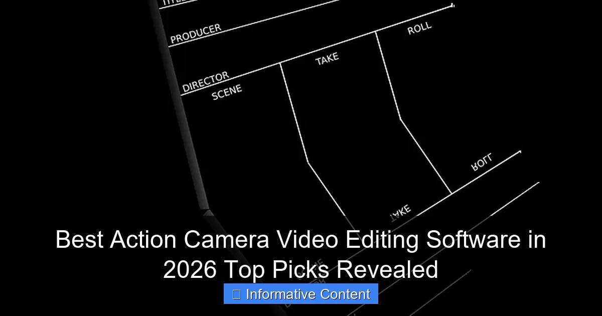 Best Action Camera Video Editing Software in 2026 Top Picks Revealed