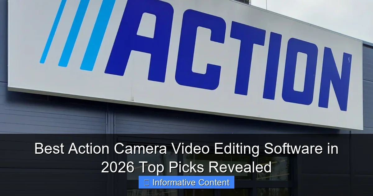 Best Action Camera Video Editing Software in 2026 Top Picks Revealed