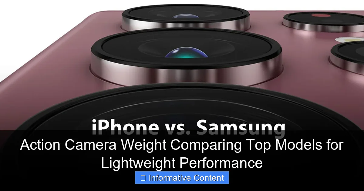 Action Camera Weight Comparing Top Models for Lightweight Performance