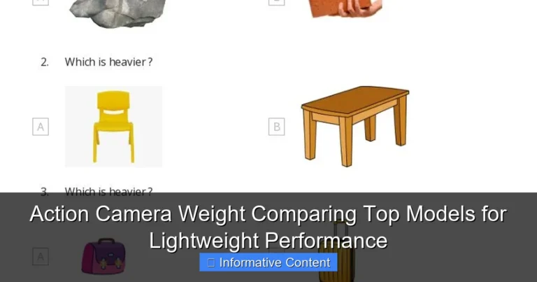Action Camera Weight Comparing Top Models for Lightweight Performance