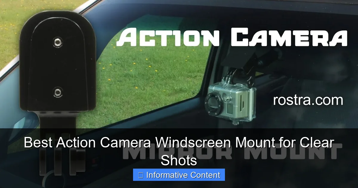 Best Action Camera Windscreen Mount for Clear Shots