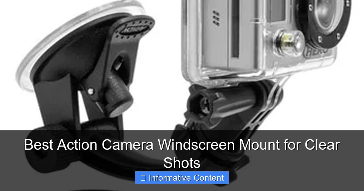 Best Action Camera Windscreen Mount for Clear Shots