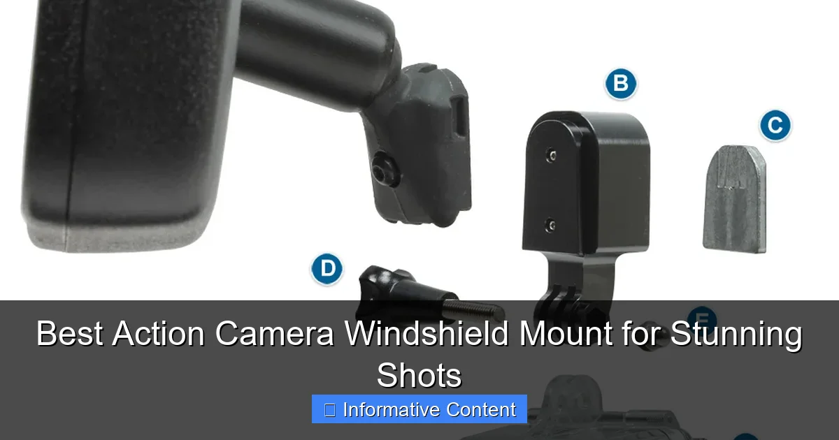 Best Action Camera Windshield Mount for Stunning Shots