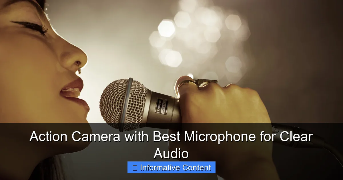 Action Camera with Best Microphone for Clear Audio