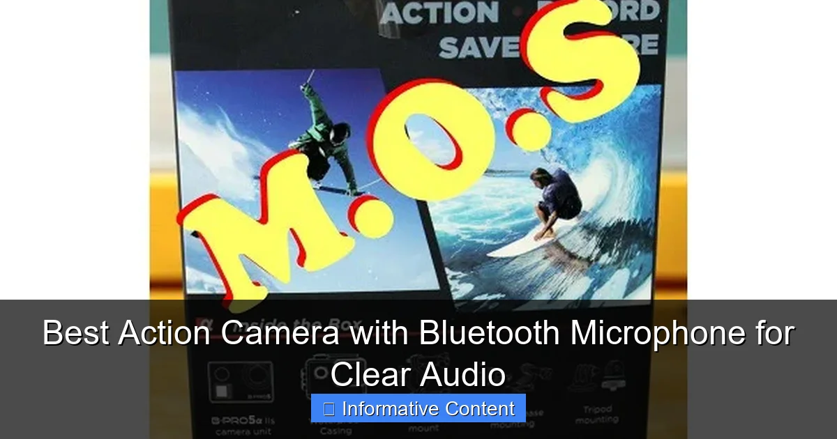 Best Action Camera with Bluetooth Microphone for Clear Audio
