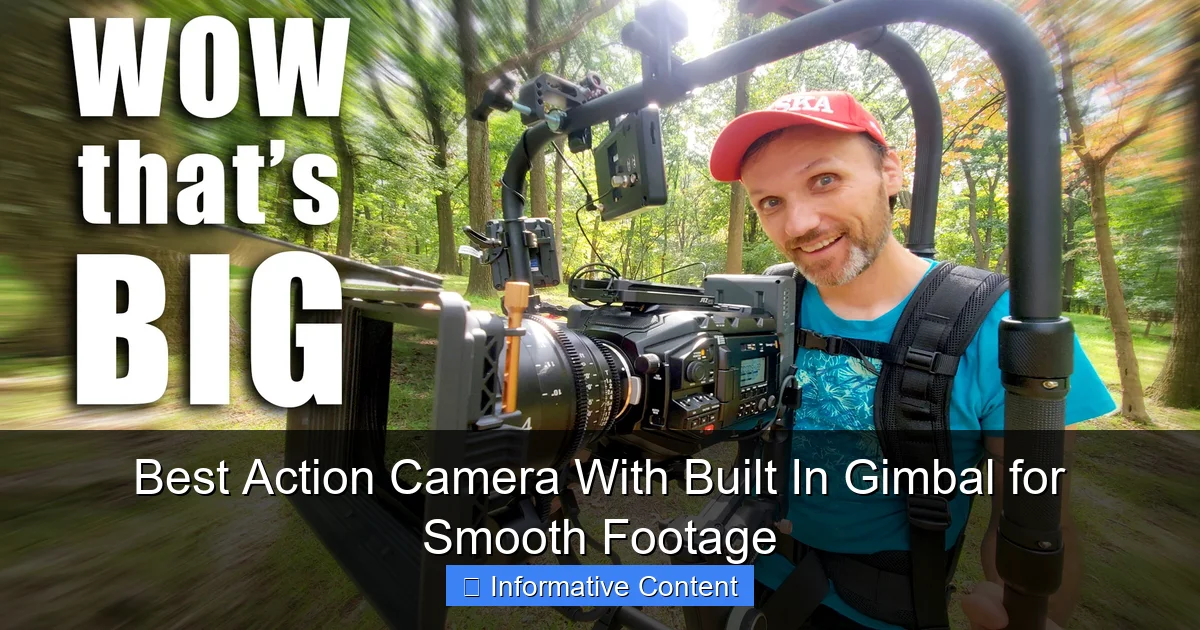 Best Action Camera With Built In Gimbal for Smooth Footage