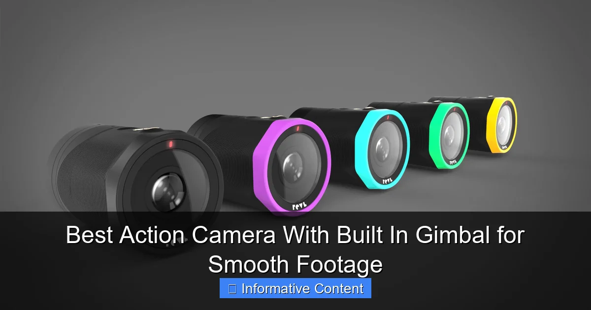Best Action Camera With Built In Gimbal for Smooth Footage