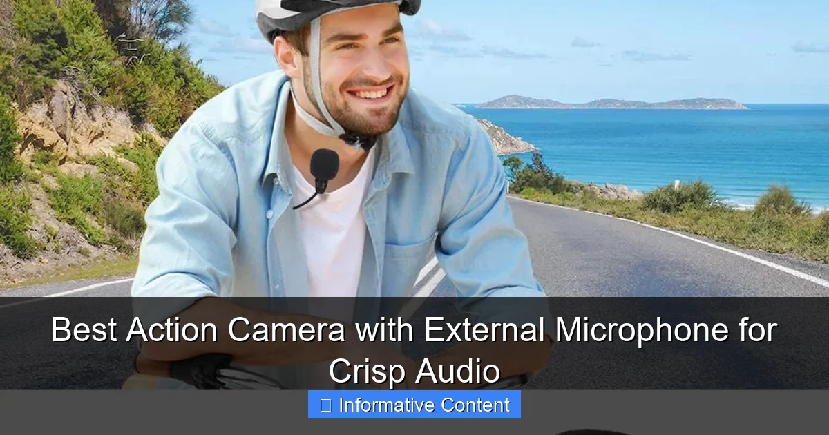 Best Action Camera with External Microphone for Crisp Audio