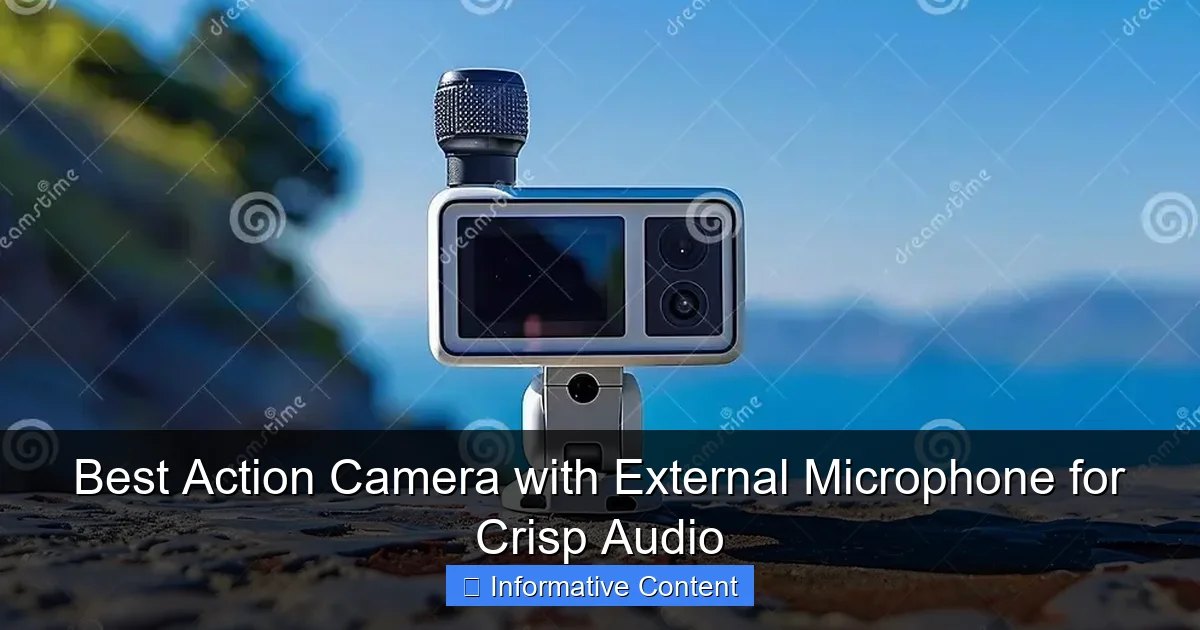 Best Action Camera with External Microphone for Crisp Audio