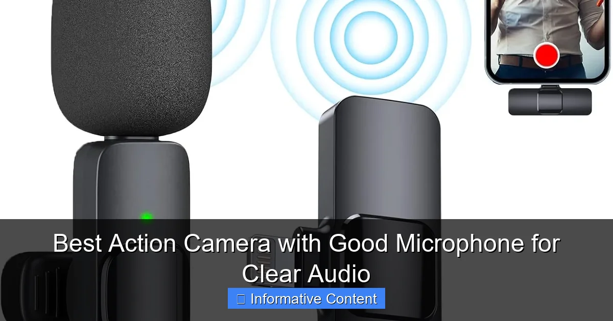 Best Action Camera with Good Microphone for Clear Audio