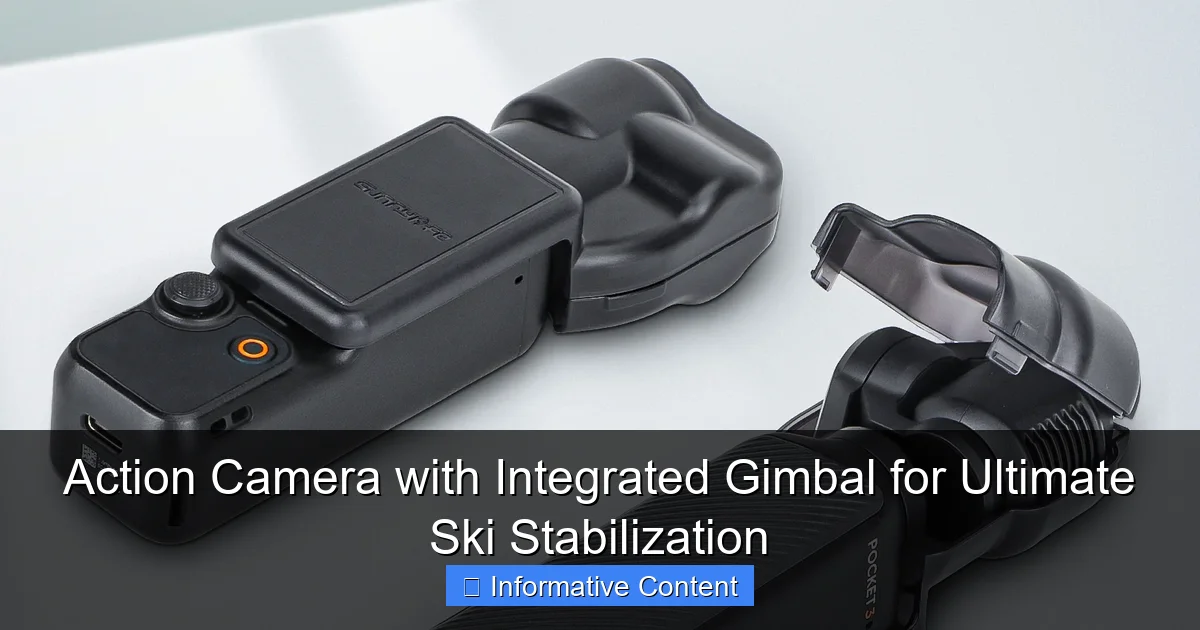 Action Camera with Integrated Gimbal for Ultimate Ski Stabilization