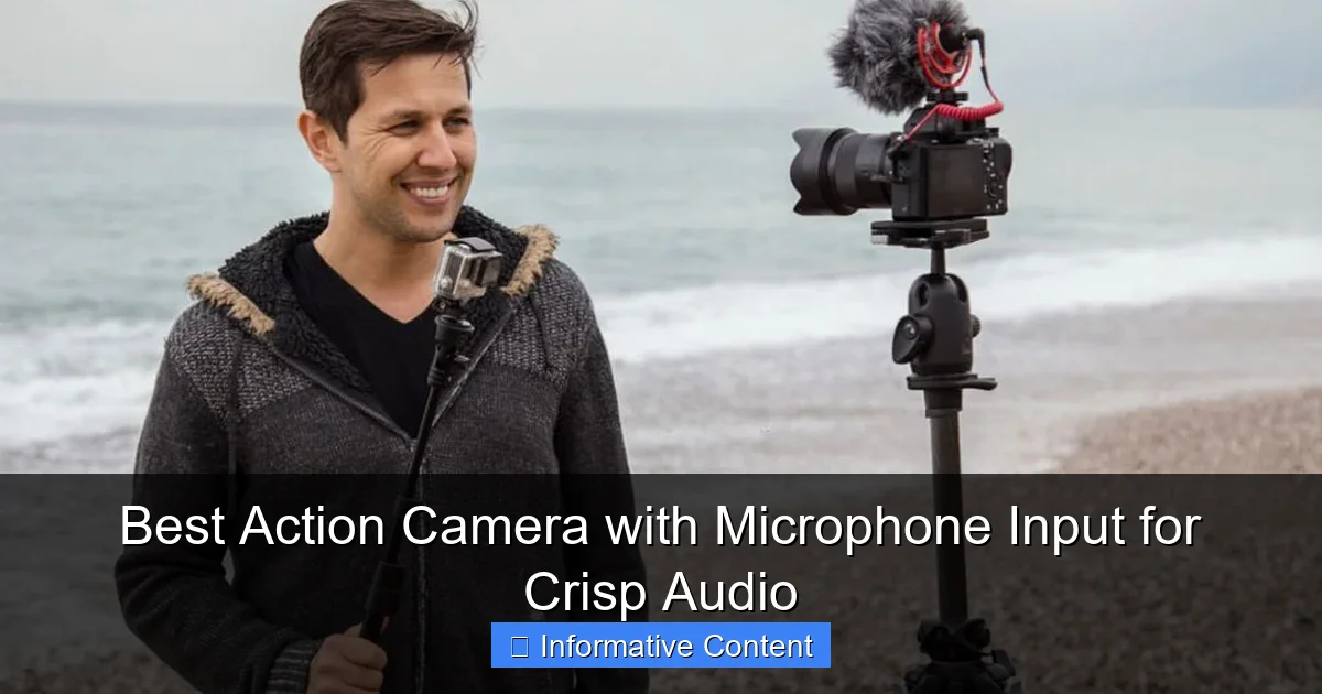 Best Action Camera with Microphone Input for Crisp Audio