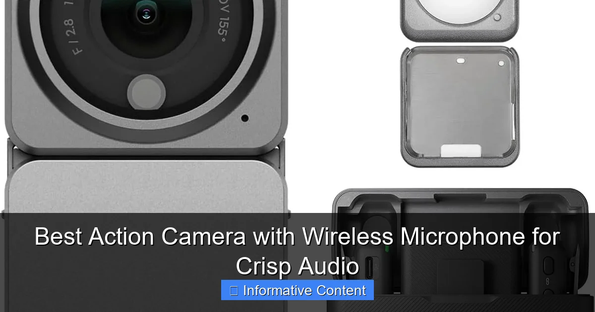 Best Action Camera with Wireless Microphone for Crisp Audio