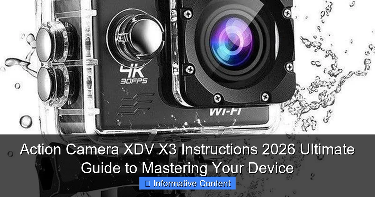 Action Camera XDV X3 Instructions 2026 Ultimate Guide to Mastering Your Device