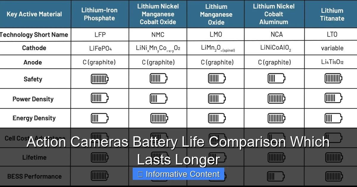 Action Cameras Battery Life Comparison Which Lasts Longer