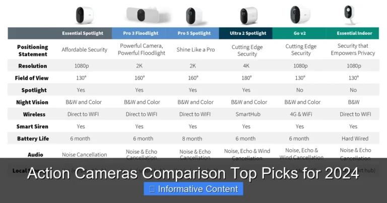 Action Cameras Comparison Top Picks for 2024