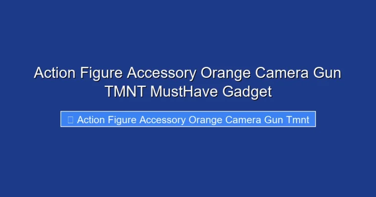 Action Figure Accessory Orange Camera Gun TMNT MustHave Gadget