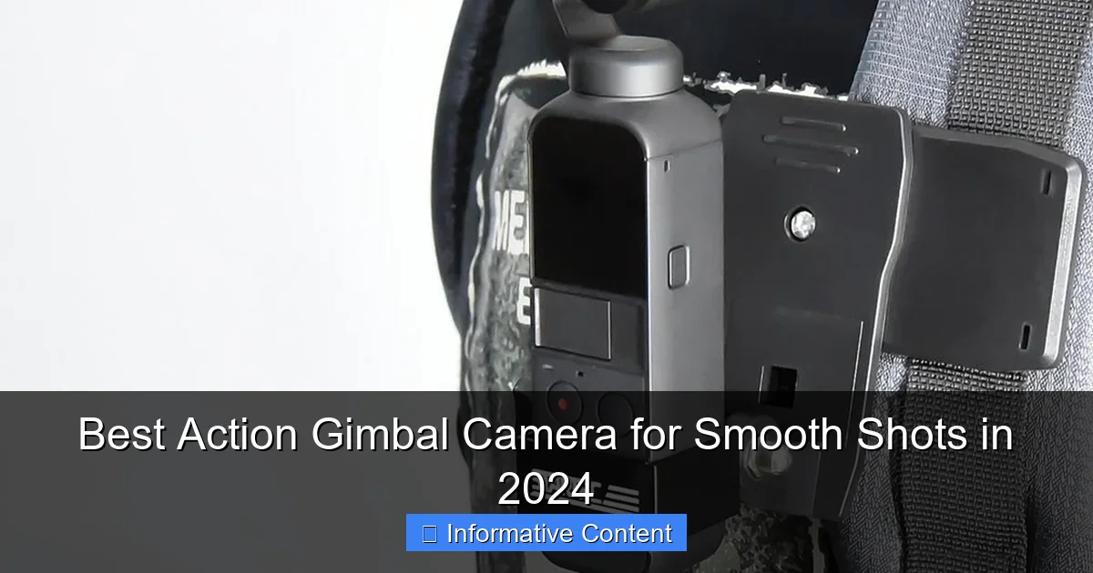 Best Action Gimbal Camera for Smooth Shots in 2024