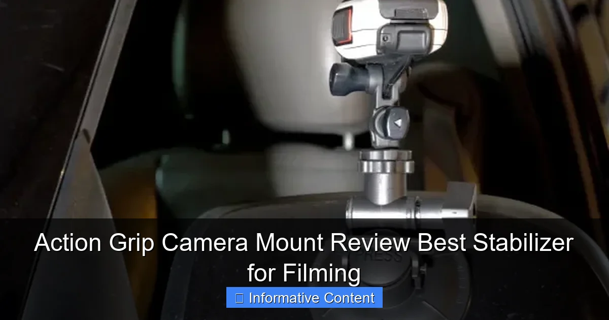Action Grip Camera Mount Review Best Stabilizer for Filming