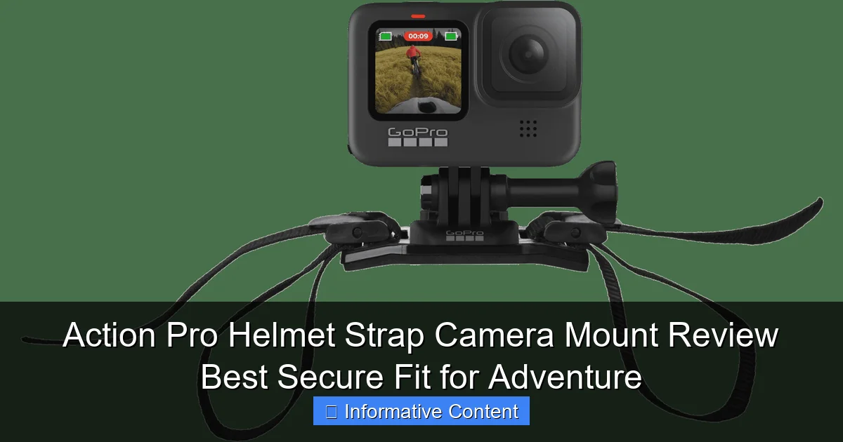 Action Pro Helmet Strap Camera Mount Review Best Secure Fit for Adventure