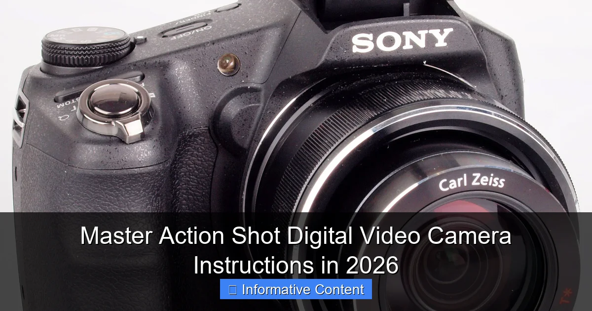 Master Action Shot Digital Video Camera Instructions in 2026