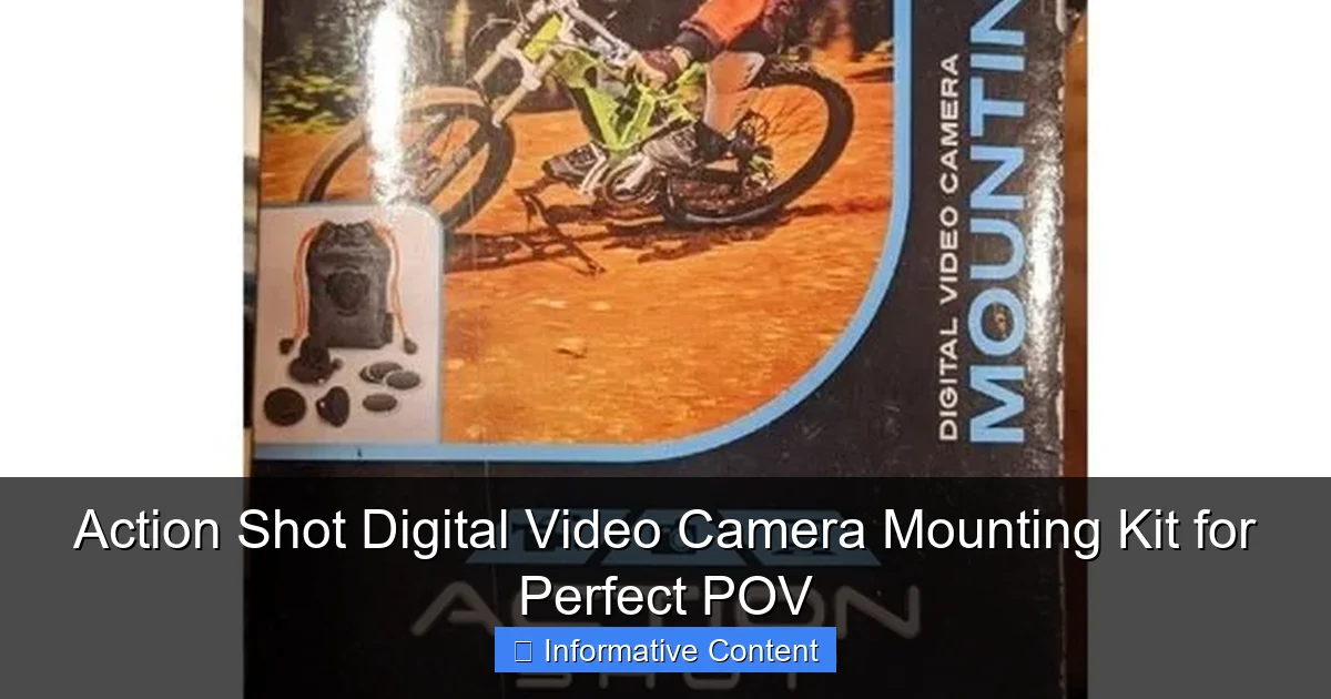 Action Shot Digital Video Camera Mounting Kit for Perfect POV