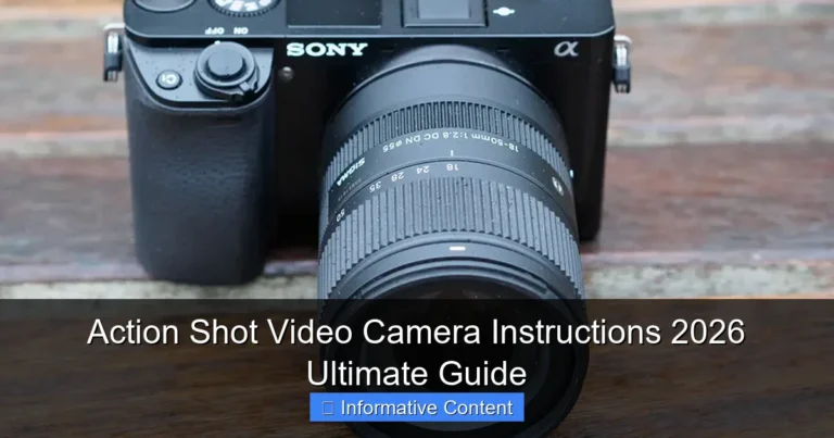 Action Shot Video Camera Instructions 2026 Ultimate Guide