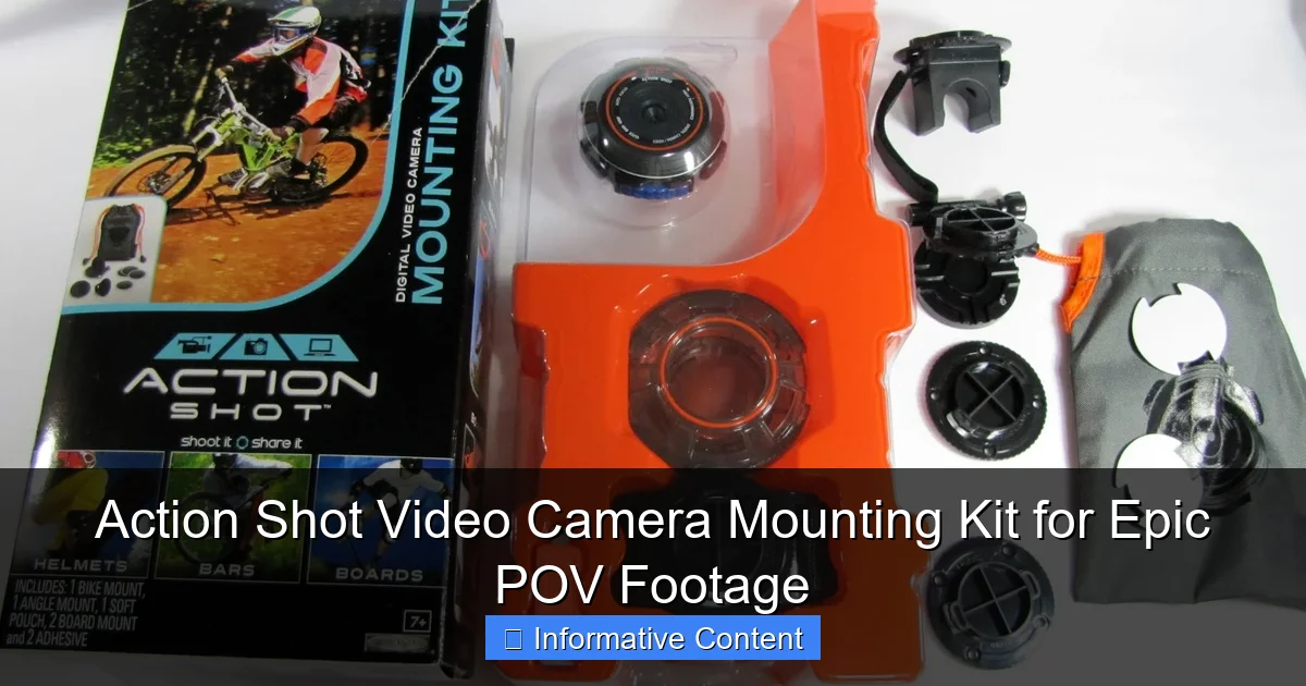 Action Shot Video Camera Mounting Kit for Epic POV Footage