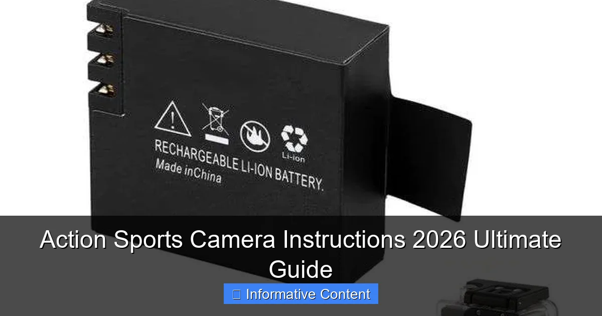 Action Sports Camera Instructions 2026 Ultimate Guide