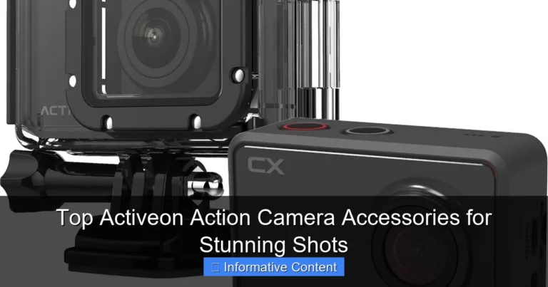 Top Activeon Action Camera Accessories for Stunning Shots