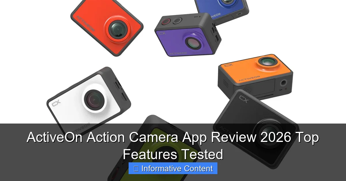 ActiveOn Action Camera App Review 2026 Top Features Tested