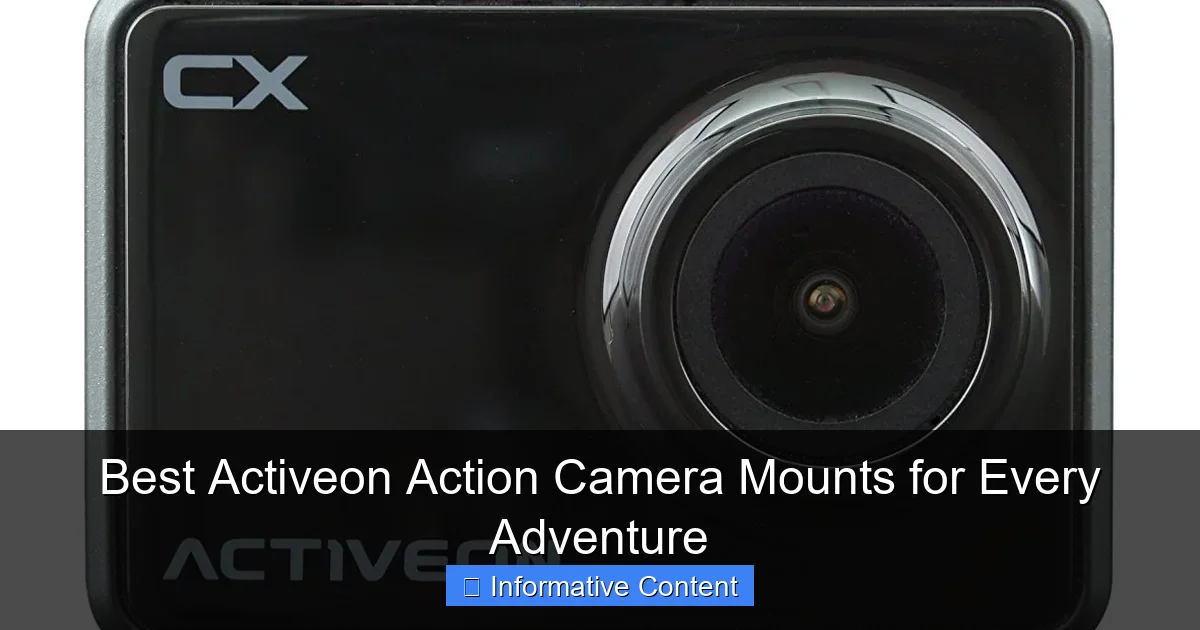Best Activeon Action Camera Mounts for Every Adventure