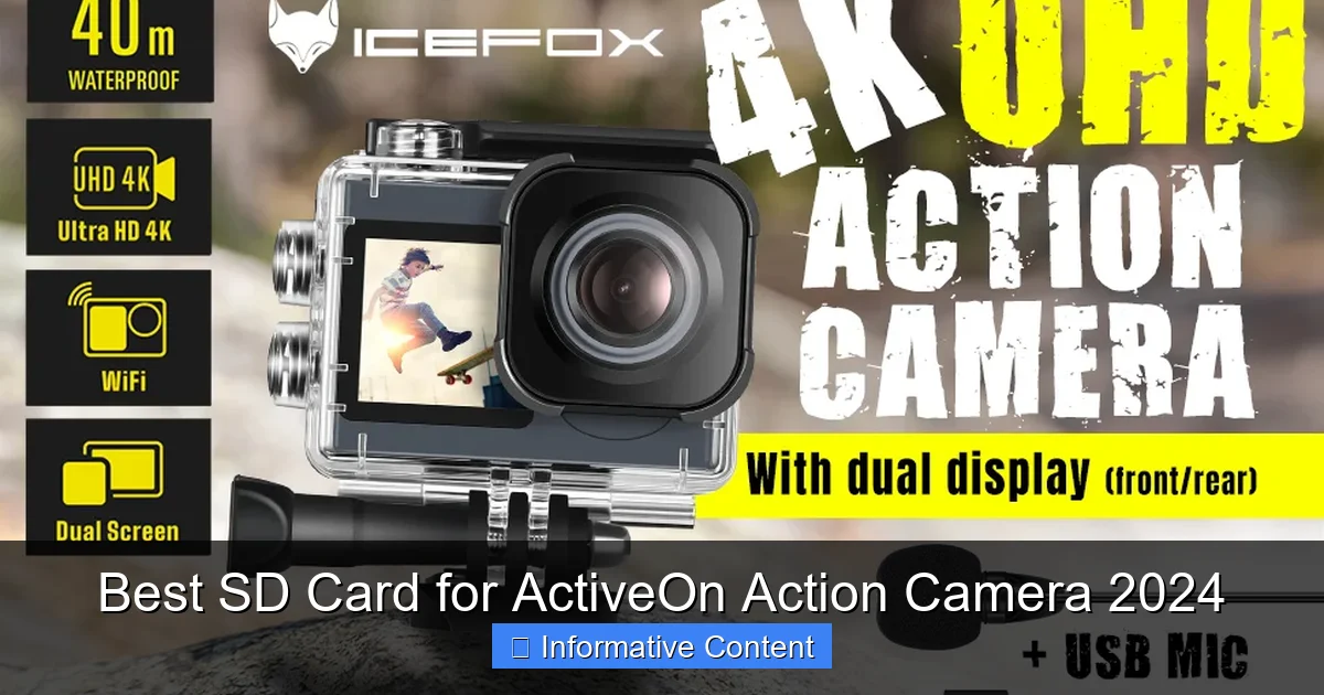 Best SD Card for ActiveOn Action Camera 2024