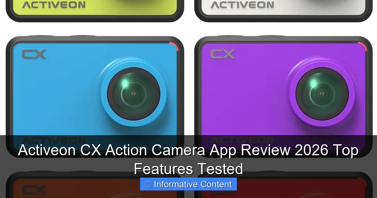 Activeon CX Action Camera App Review 2026 Top Features Tested