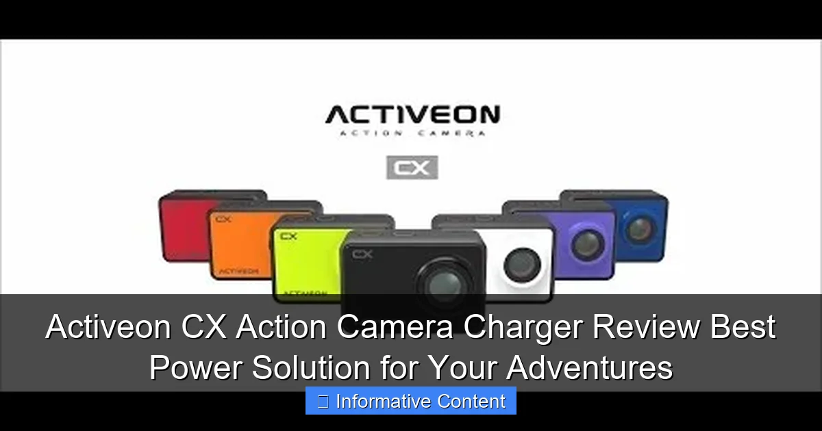 Activeon CX Action Camera Charger Review Best Power Solution for Your Adventures