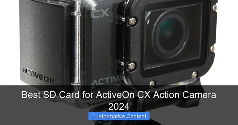Best SD Card for ActiveOn CX Action Camera 2024
