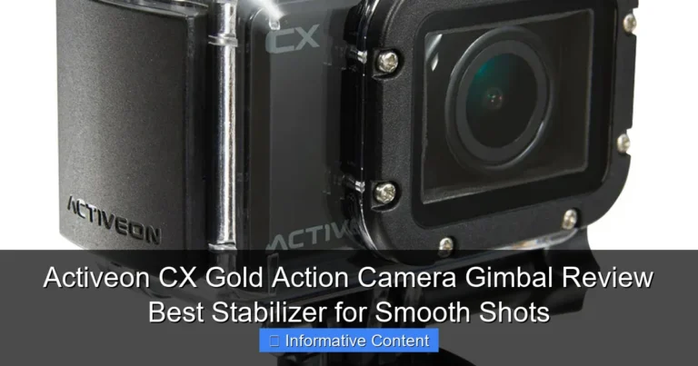 Activeon CX Gold Action Camera Gimbal Review Best Stabilizer for Smooth Shots