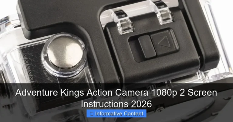 Adventure Kings Action Camera 1080p 2 Screen Instructions 2026