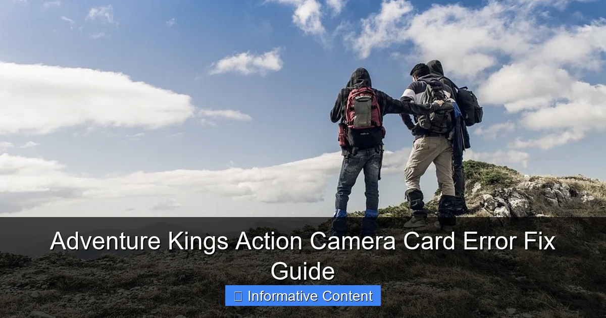 Adventure Kings Action Camera Card Error Fix Guide